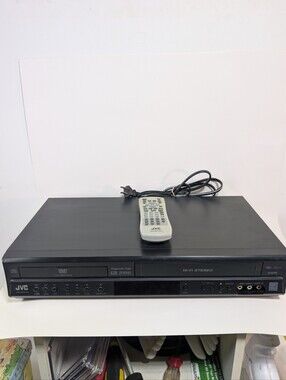 JVC HR-XVC16BU DVD VHS Combo Player Hi-Fi Stereo Tested Clean W/Remote SQPB